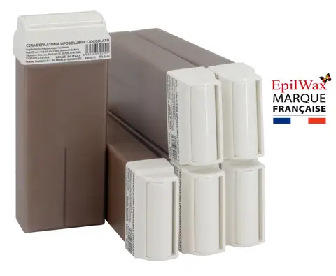 Lot de 6 roll-on de cire jetable au Chocolat